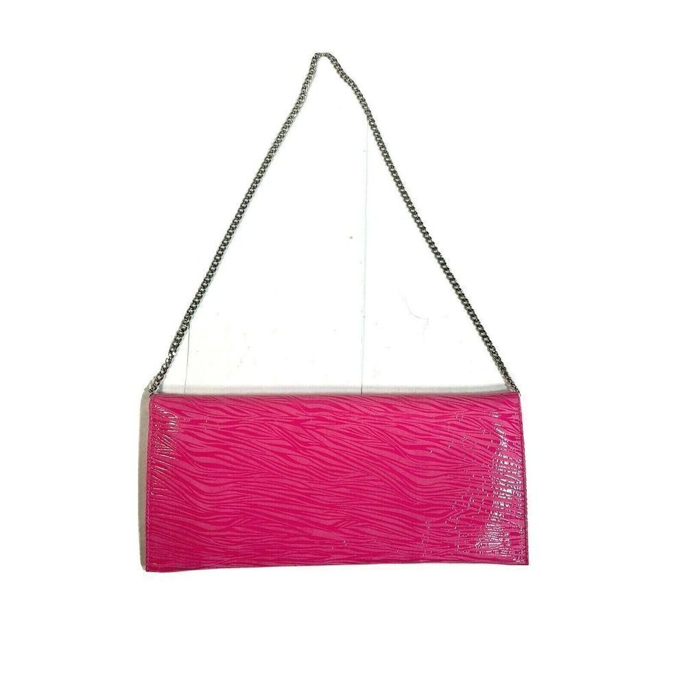 Fatto a Mano By Carlos Falchi Hot Pink Clutch Purse Shoulder Hand Bag Barbiecore